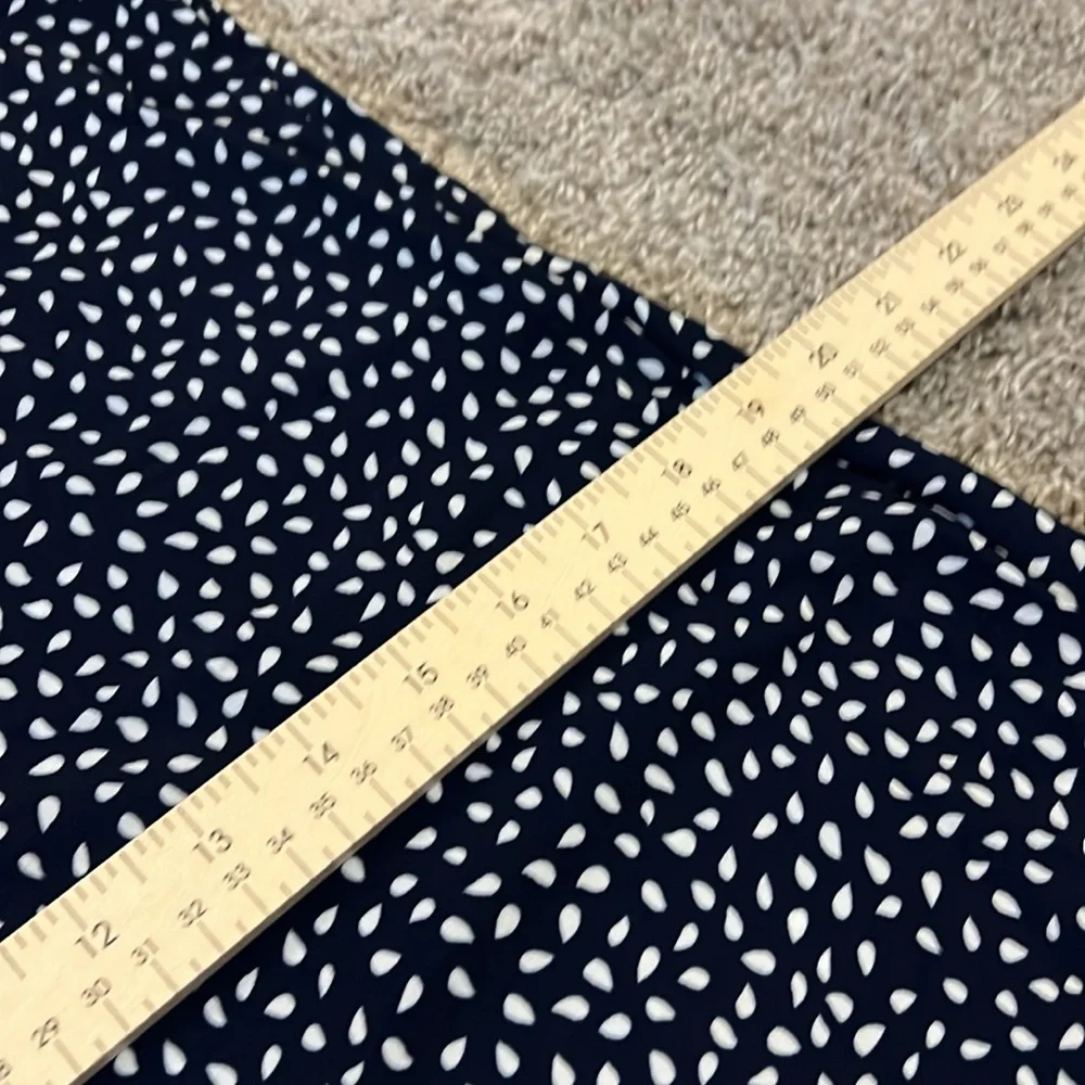 EUC Women’s Small 4 6 Black White Flowy Dress‎ Button Front Comfy Drop Dress
